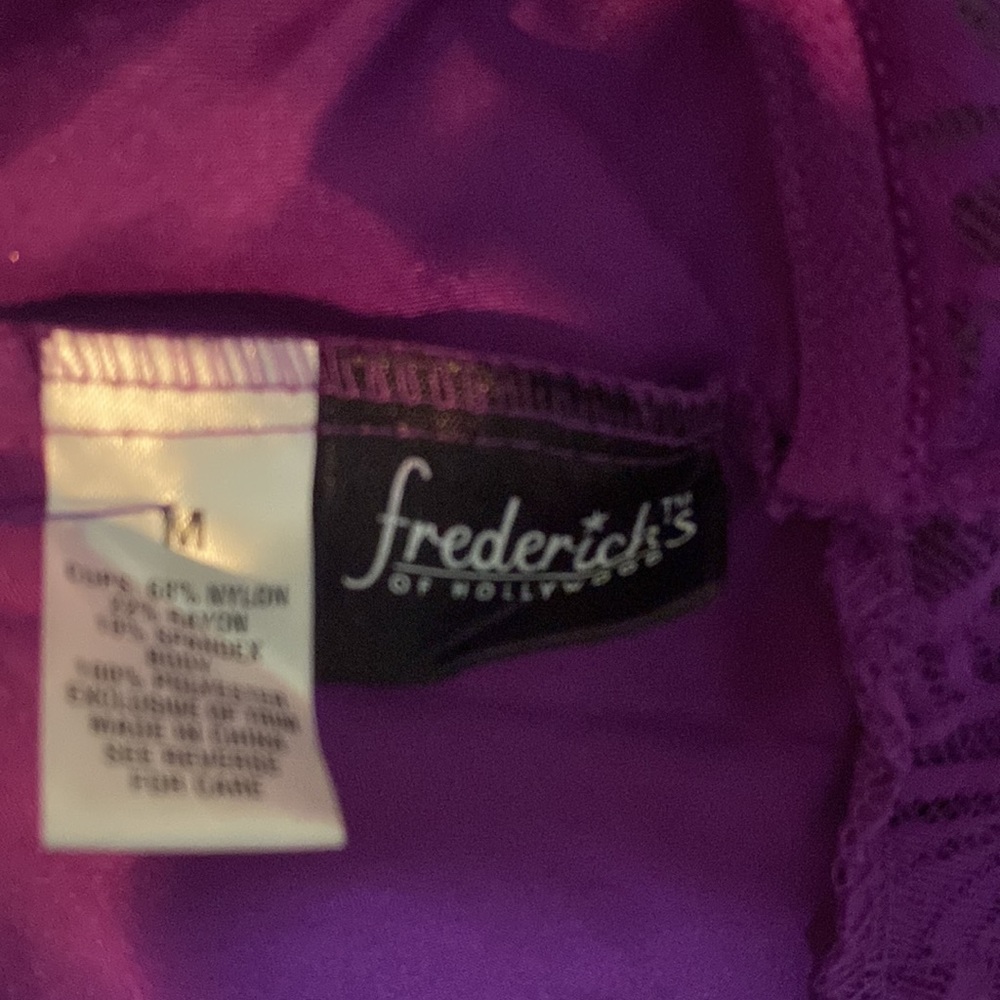 Frederick’s of Hollywood purple halter chemise - Picture 5 of 5
